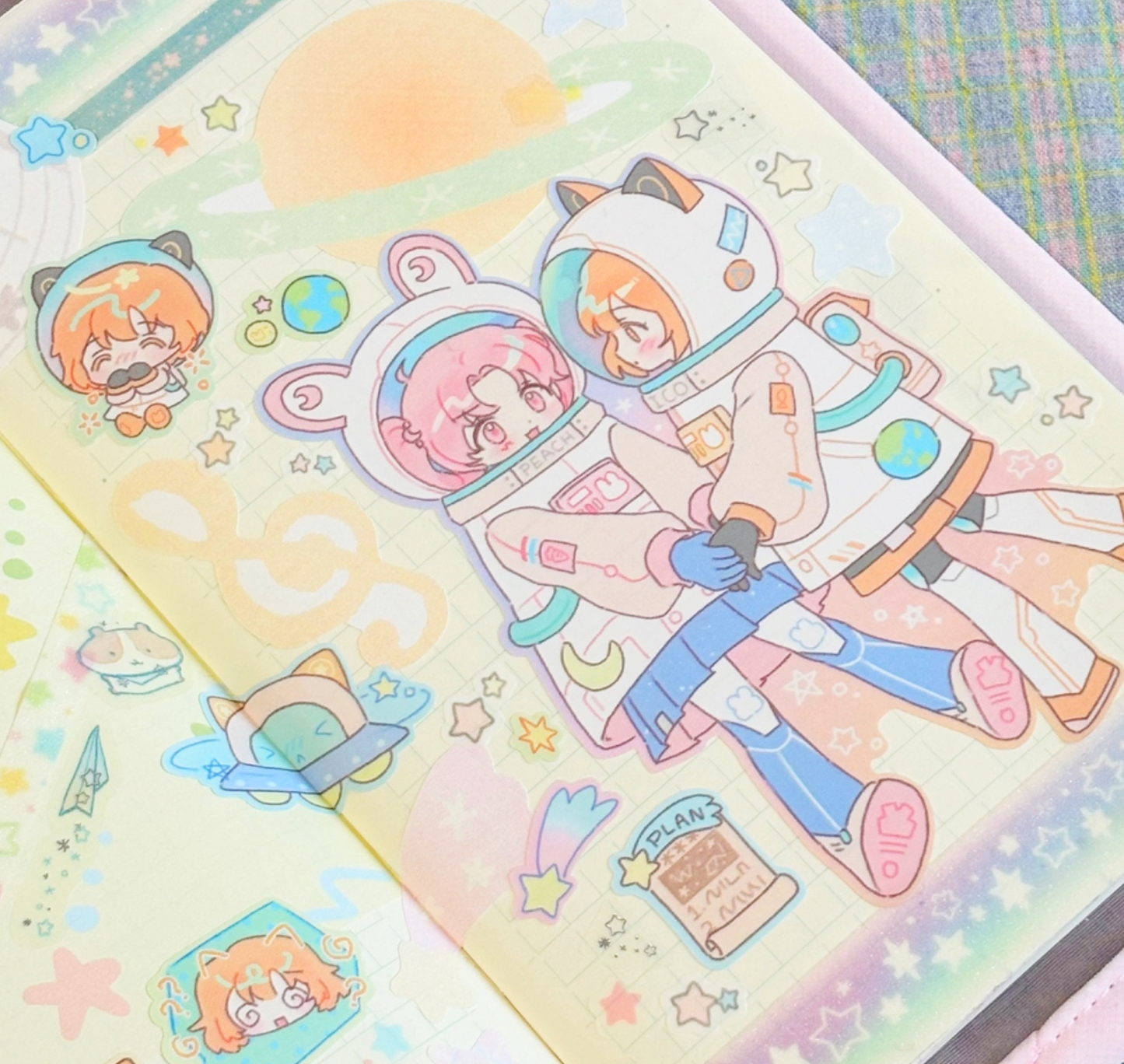 [CW85] Cotton World 'Constellation Travel' Sticker Sheet