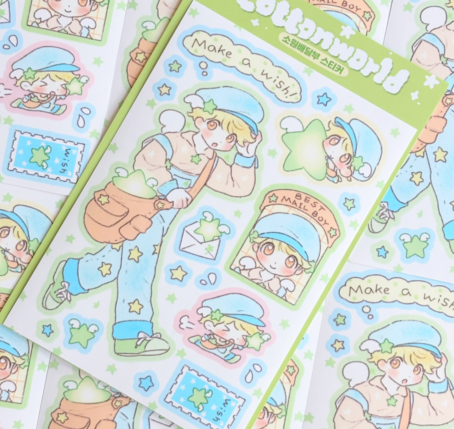 [CW82] Cotton World 'Wish Mail Boy' Sticker Sheet