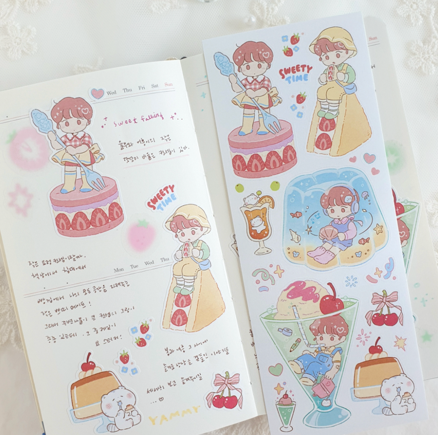 [JJ03] Jeje 'Sweet Falling' Sticker Sheet
