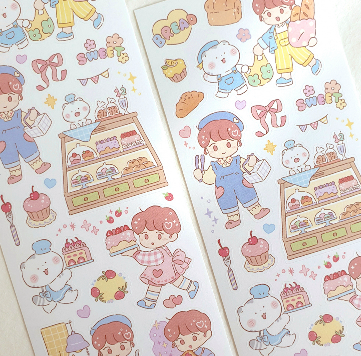 [JJ01] Jeje 'Vintage Bakery' Sticker Sheet