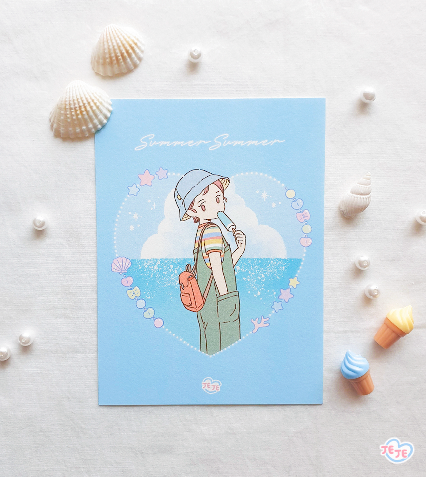 [JJ20] Jeje 'Love Summer' Mini Postcard