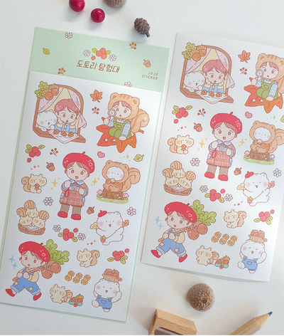 [JJ16] Jeje 'Acorn Explorer' Sticker Sheet