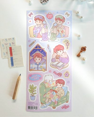 [JJ05] Jeje 'Secret Diary' Sticker Sheet