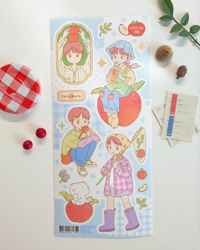 [JJ17] Jeje 'Apple Ripening Season' Sticker Sheet