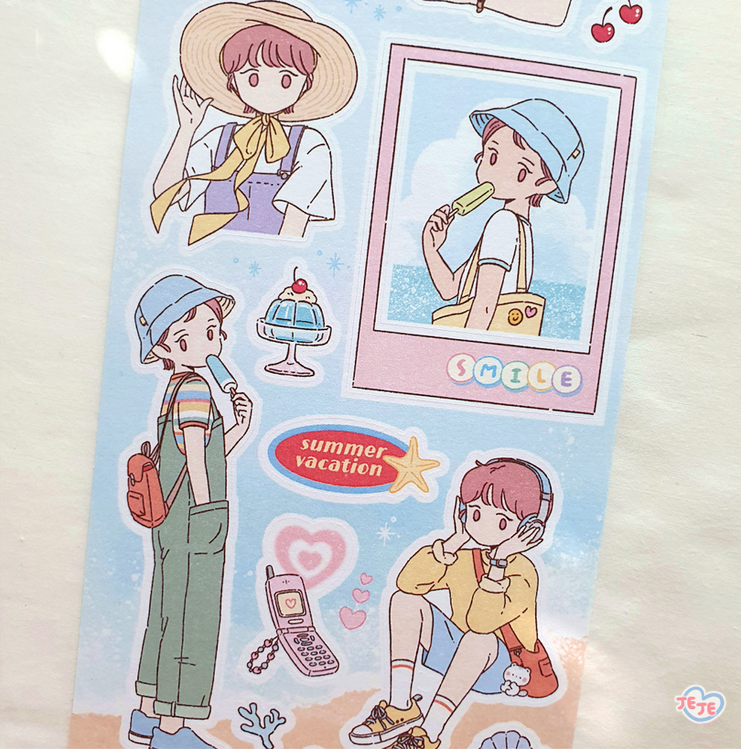 [JJ04] Jeje 'Summer Vaction' Sticker Sheet