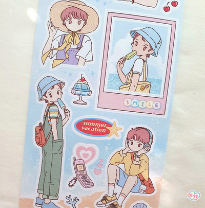 [JJ04] Jeje 'Summer Vaction' Sticker Sheet