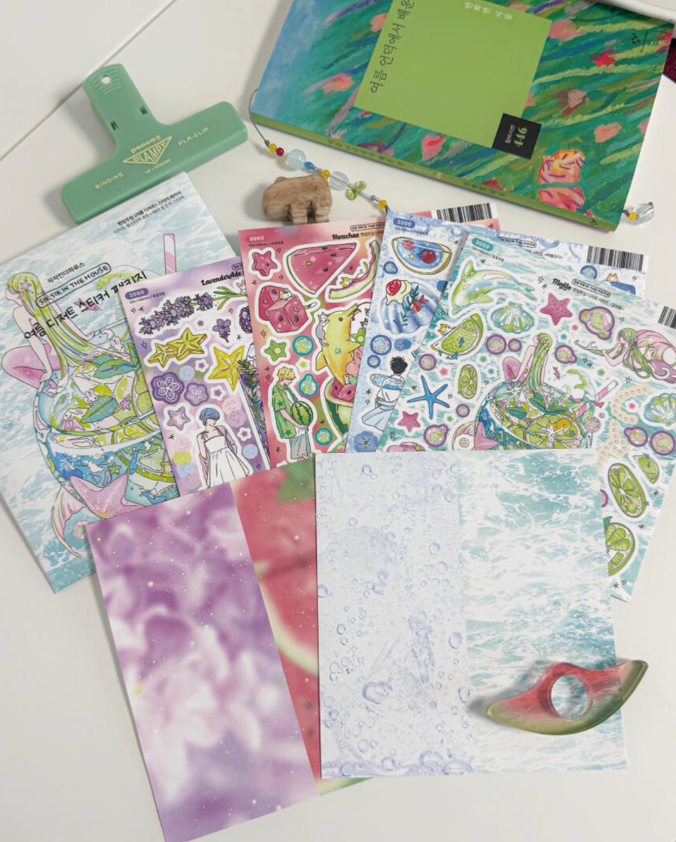 [SS42] NEW Sik Sik in the House 'Summer Dessert' Sticker Sheet Pack (Singles/Pack)