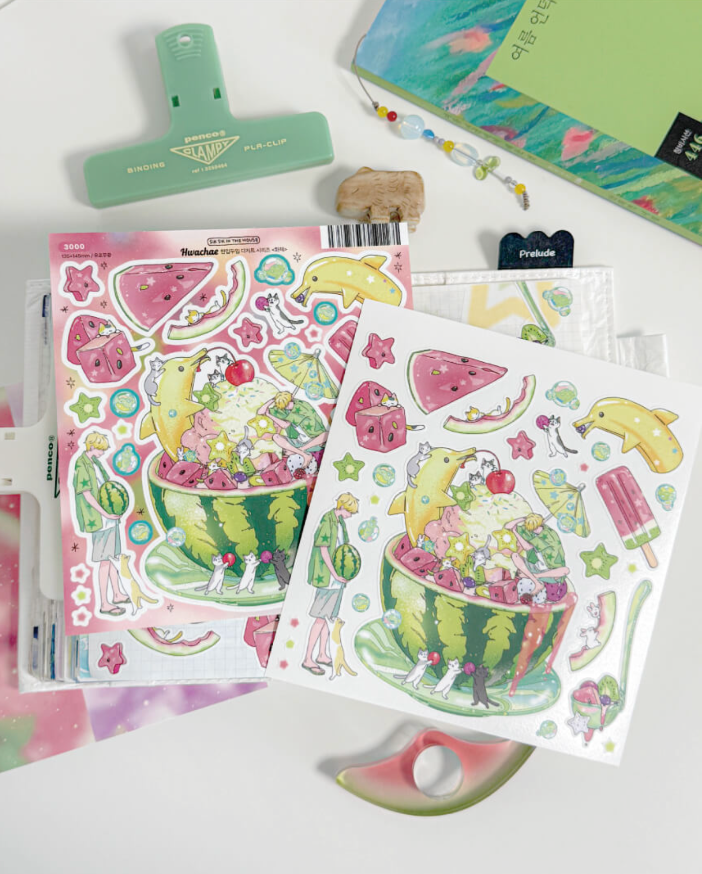 [SS42] NEW Sik Sik in the House 'Summer Dessert' Sticker Sheet Pack (Singles/Pack)