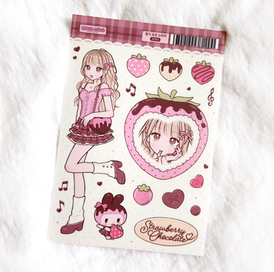 [MX94] NEW RESTOCK Maxxie Club 'Strawberry Chocolate' Sticker Sheet
