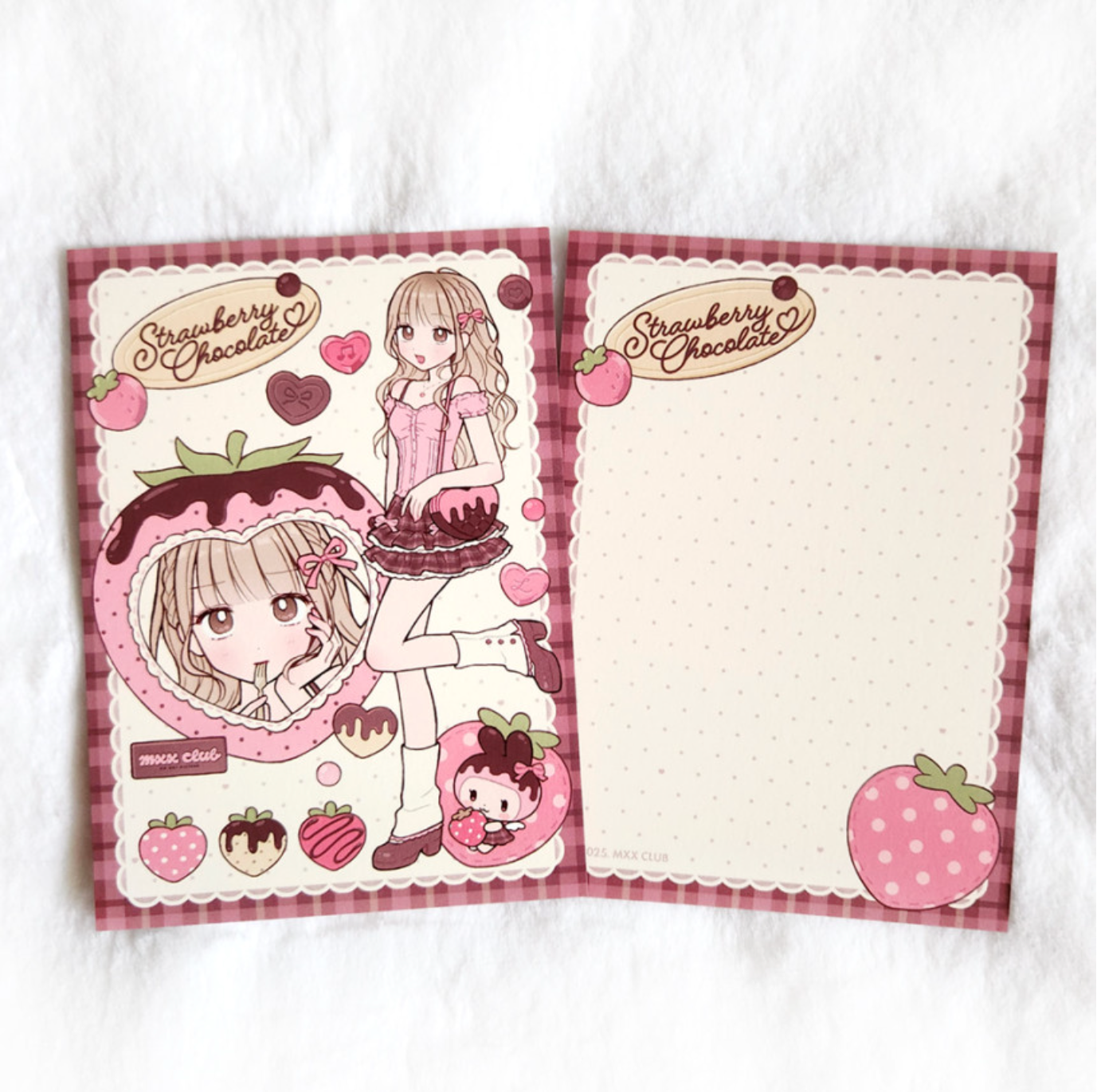 [MX95] NEW RESTOCK Maxxie Club 'Strawberry Chocolate' Postcard