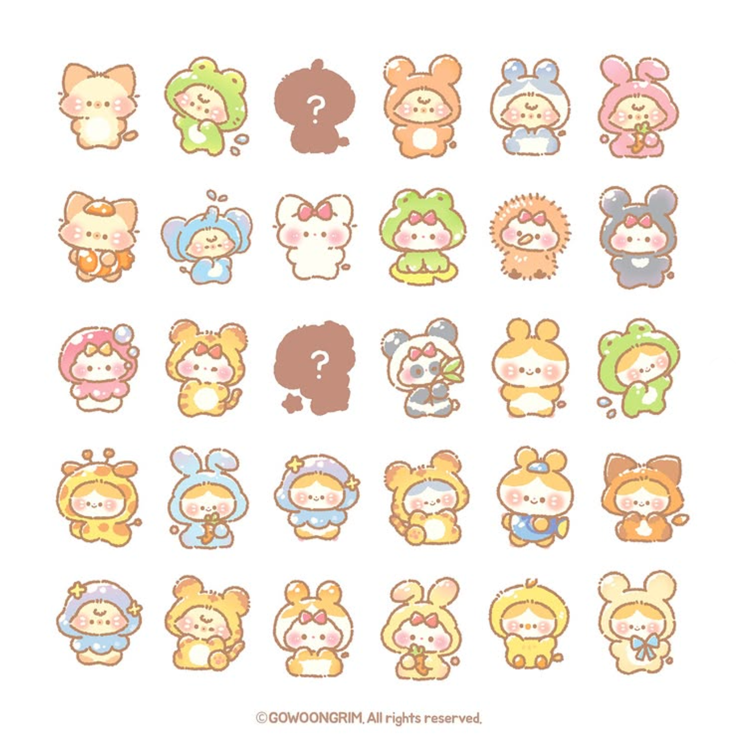 [GO62] NEW Gowoongrim Animal Cuties Ddibu Seal