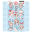 [GP17] Ghost Peach 'Blue Check Lookbook' Sticker Sheet