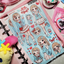 [GP17] Ghost Peach 'Blue Check Lookbook' Sticker Sheet