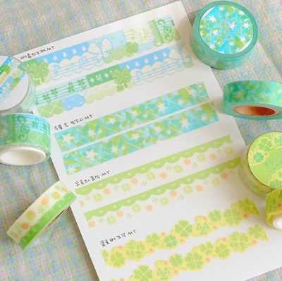 [CW116] NEW Cotton World 'Summer Song' Diecut Masking Tape 22mm x 5m