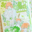 [CW119] NEW Cotton World 'A Sip of Green Tea' Sticker Sheet
