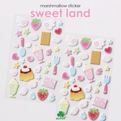[PT28] NEW Polticker 'Happiness Post Office Collaboration' Marshmallow Sticker Sheets (options)