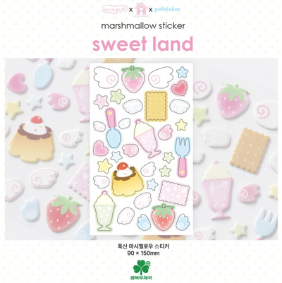 [PT28] NEW Polticker 'Happiness Post Office Collaboration' Marshmallow Sticker Sheets (options)