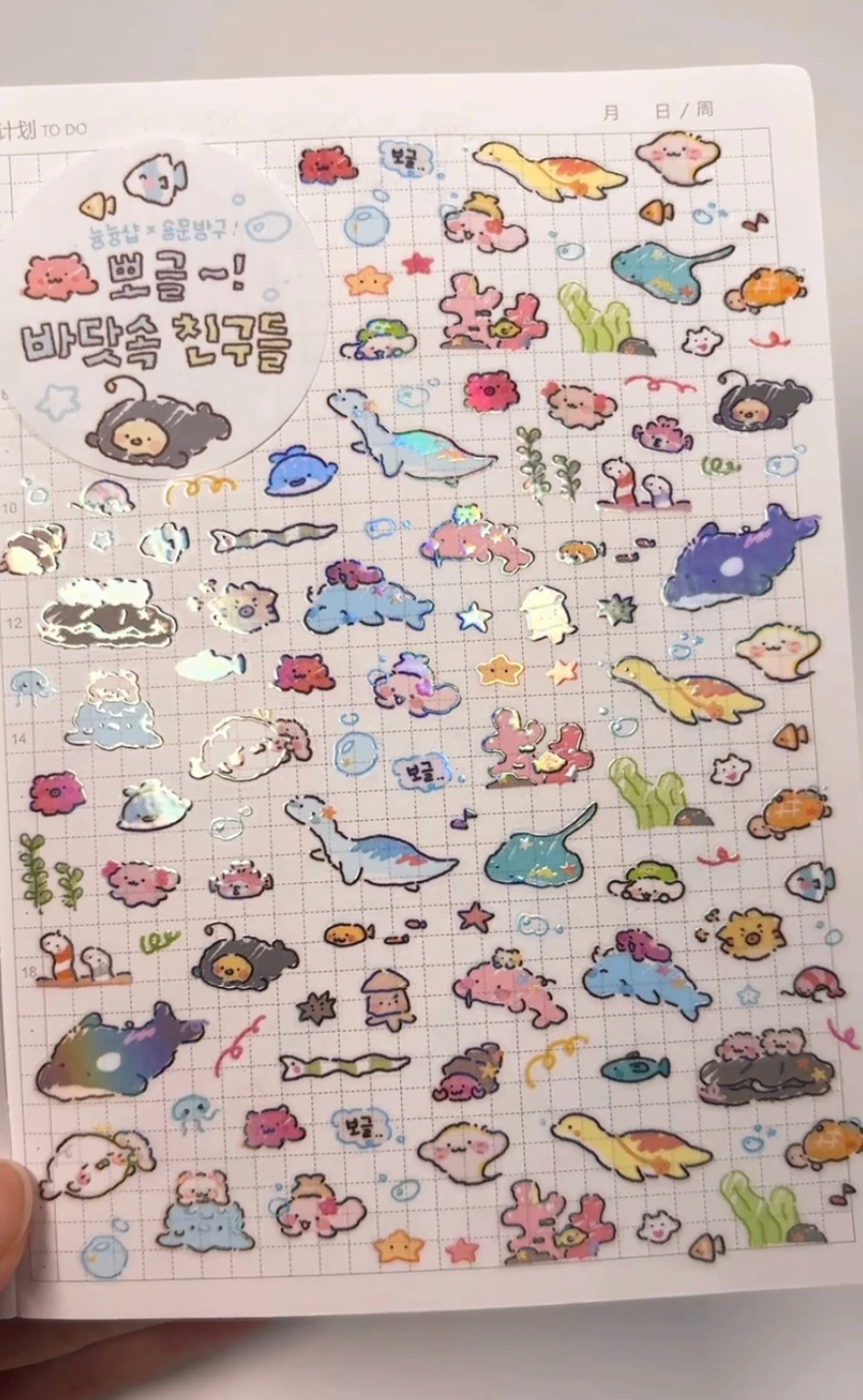 [SY76] NEW Syom x Nyung Nyung Shop Collaboration 'Dinnosaur' Kisscut Masking Tape Set