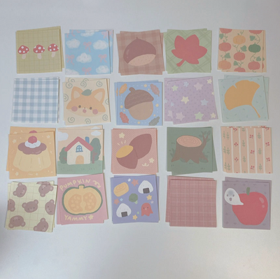 [RY17] NEW Rayeon Fancy 'Fall' Square Memo Sticker Set