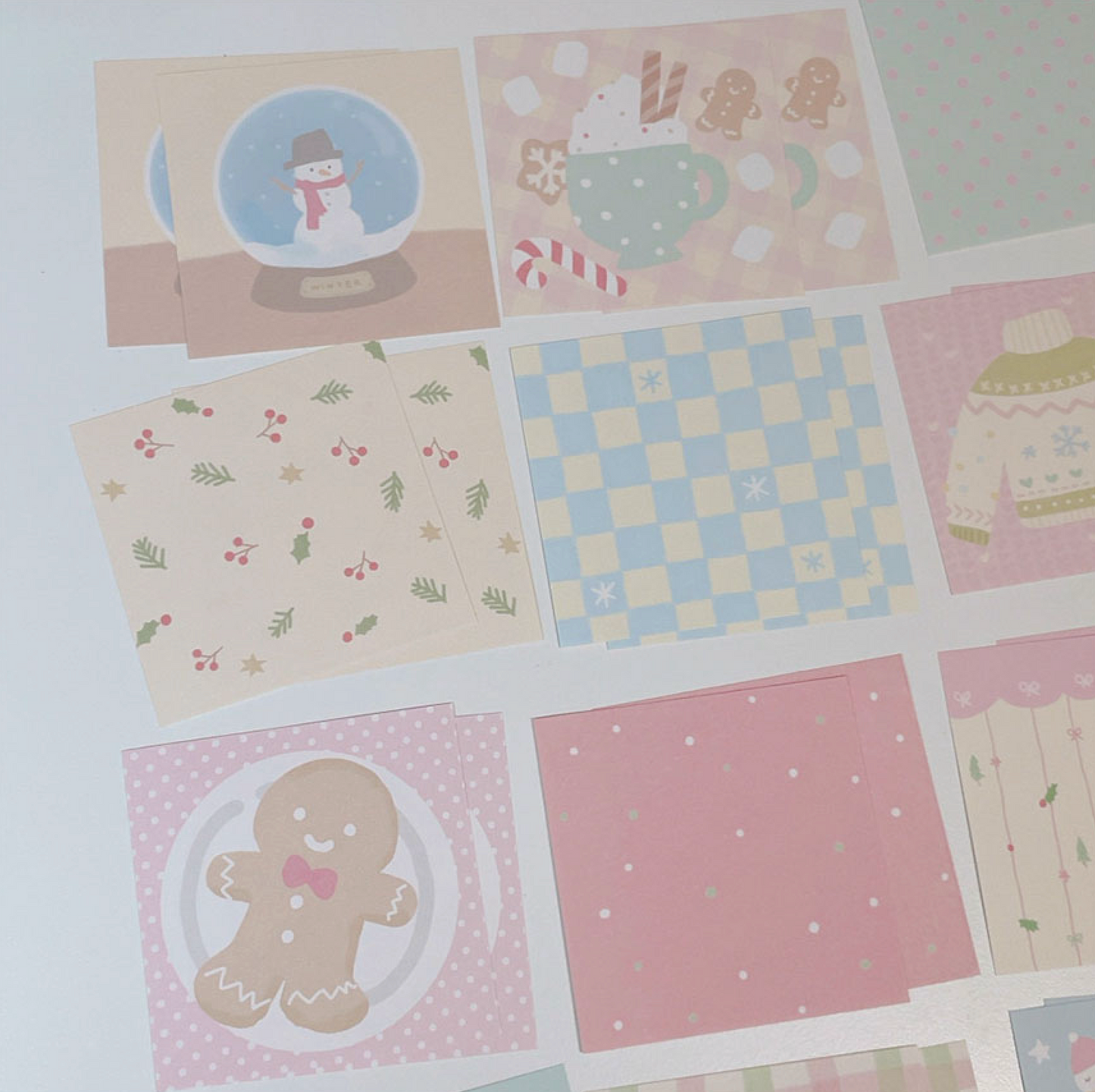 [RY16] NEW Rayeon Fancy 'Winter' Square Memo Sticker Set