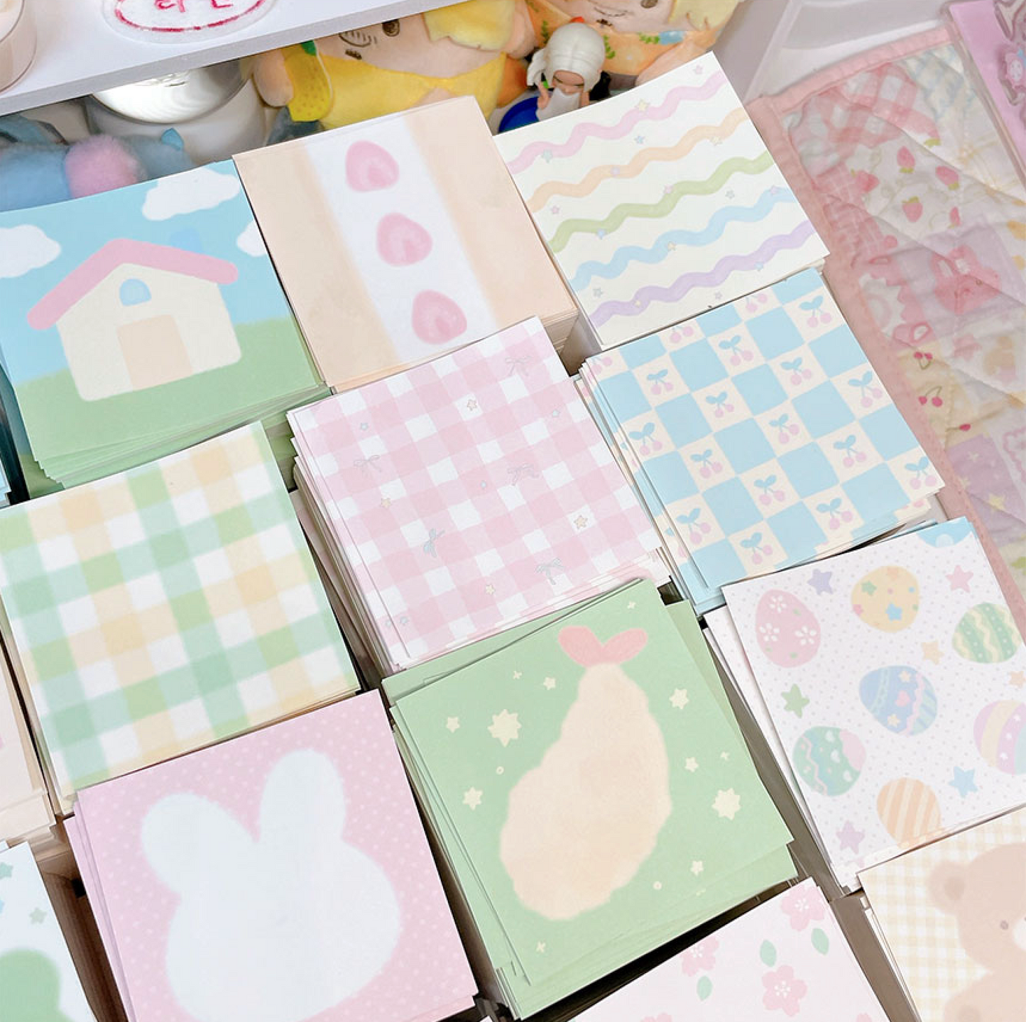[RY13] NEW Rayeon Fancy 'Spring Pieces' Square Memo Sticker Set