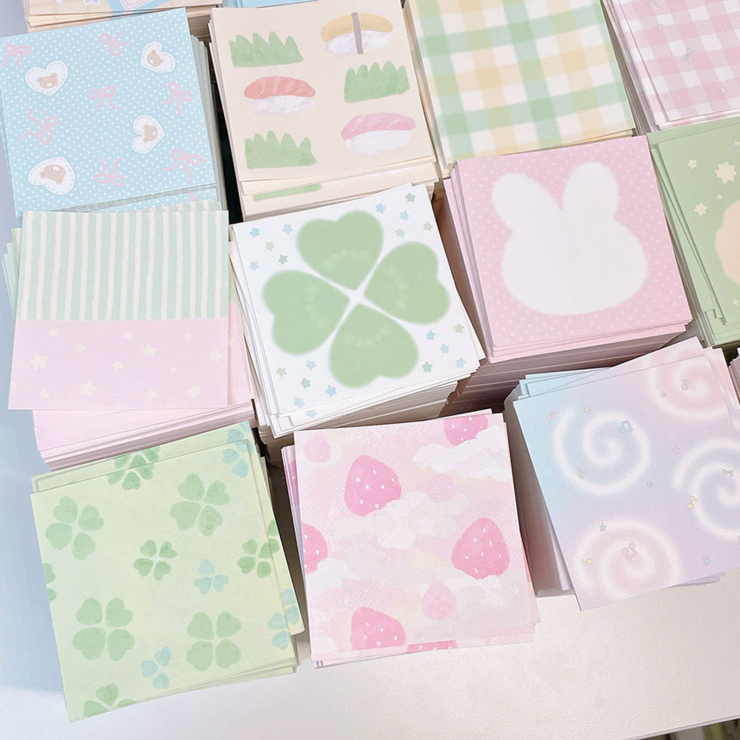 [RY13] NEW Rayeon Fancy 'Spring Pieces' Square Memo Sticker Set