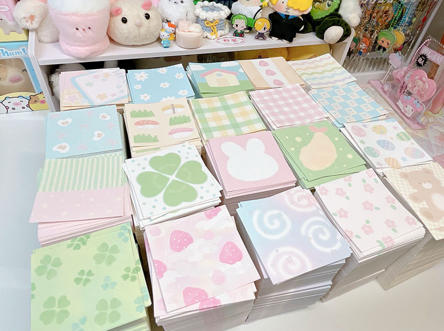[RY13] NEW Rayeon Fancy 'Spring Pieces' Square Memo Sticker Set