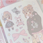 [RY14] NEW Rayeon Fancy 'Gray Ribbon Girl' Matte Sticker Sheet