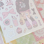 [RY14] NEW Rayeon Fancy 'Gray Ribbon Girl' Matte Sticker Sheet