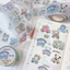 [RY33] NEW Rayeon Fancy 'Let's Travel' Clear Pearl Glitter Kisscut Masking Tape