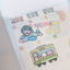 [RY33] NEW Rayeon Fancy 'Let's Travel' Clear Pearl Glitter Kisscut Masking Tape
