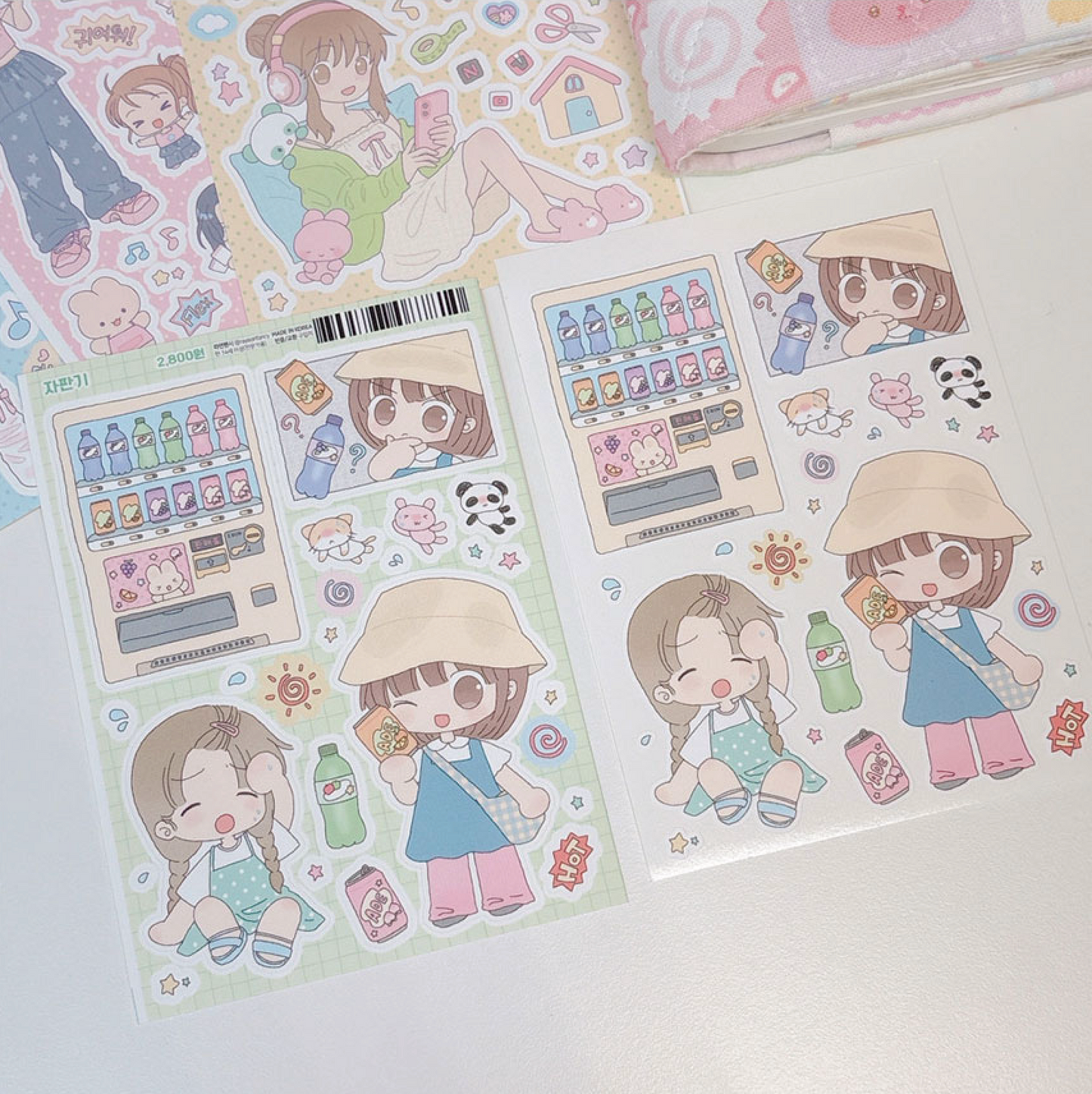 [RY06] NEW Rayeon Fancy 'Vending Machine' Matte Sticker Sheet