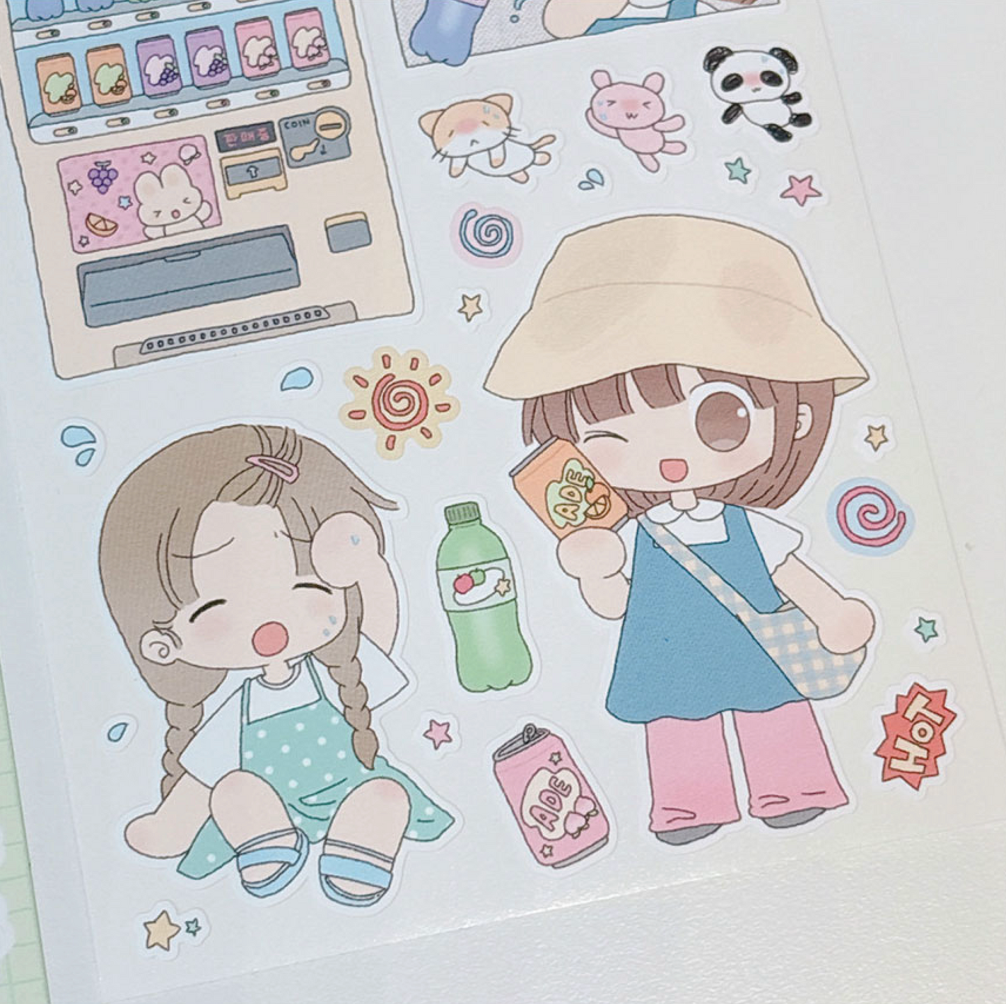 [RY06] NEW Rayeon Fancy 'Vending Machine' Matte Sticker Sheet