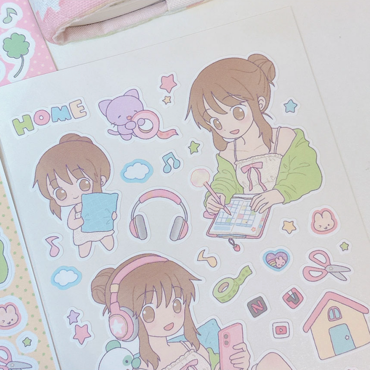 [RY07] NEW Rayeon Fancy 'I Love My House' Matte Sticker Sheet