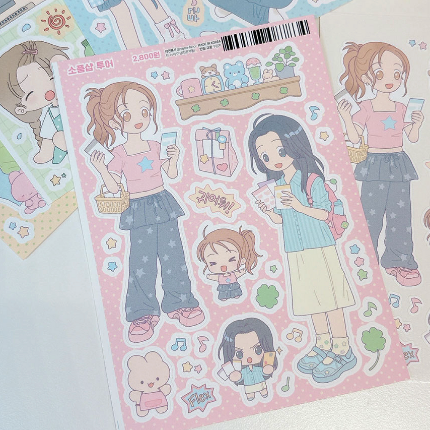 [RY08] NEW Rayeon Fancy 'Collection Shop Tour' Matte Sticker Sheet