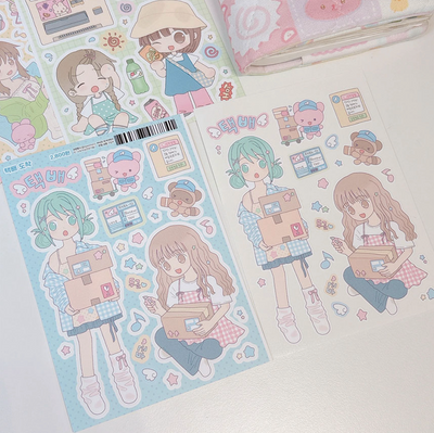 [RY09] NEW Rayeon Fancy 'Package is Here' Matte Sticker Sheet