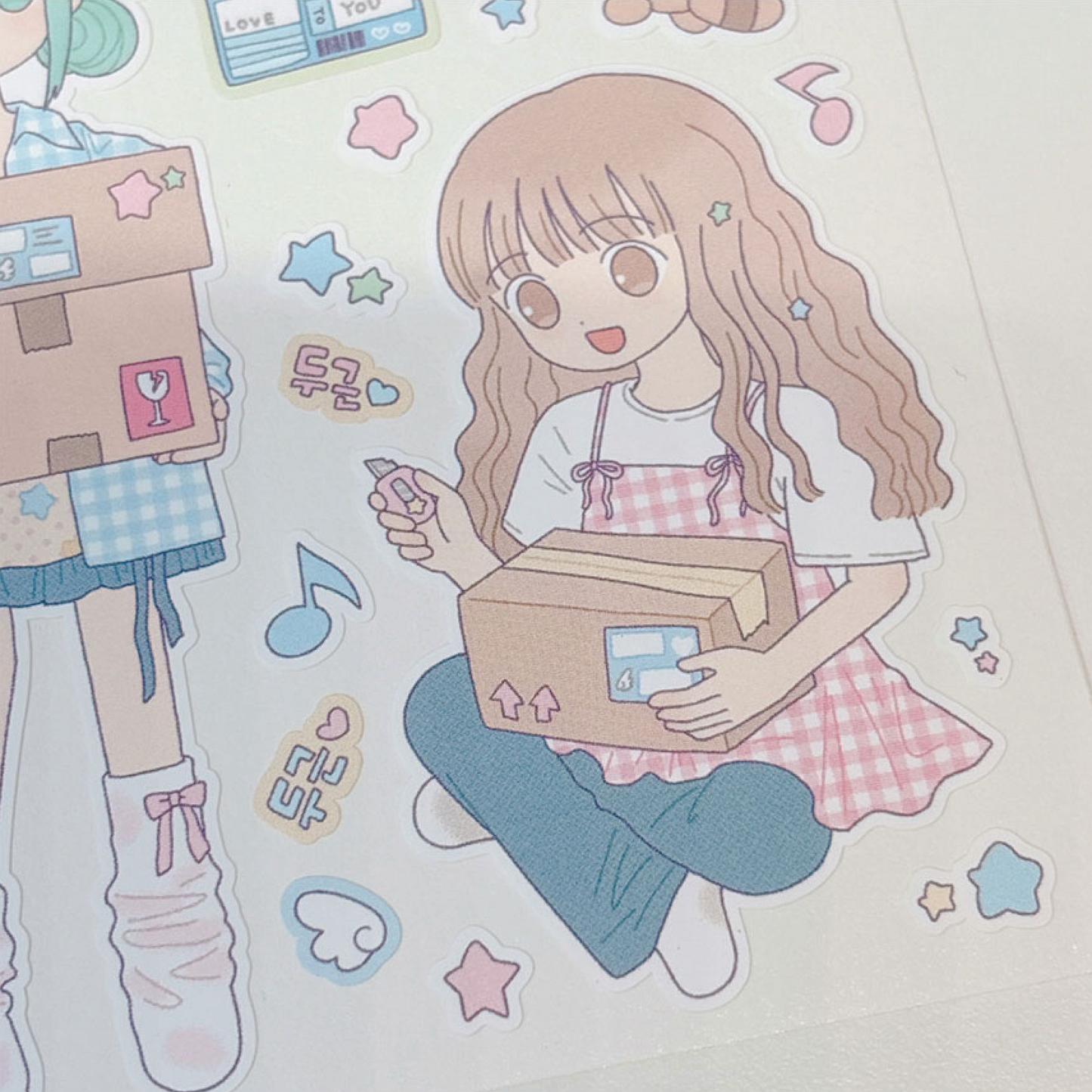 [RY09] NEW Rayeon Fancy 'Package is Here' Matte Sticker Sheet