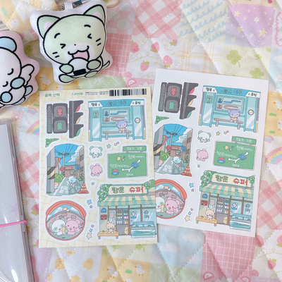 [RY02] NEW Rayeon Fancy 'Walking in the Streets' Matte Sticker Sheet