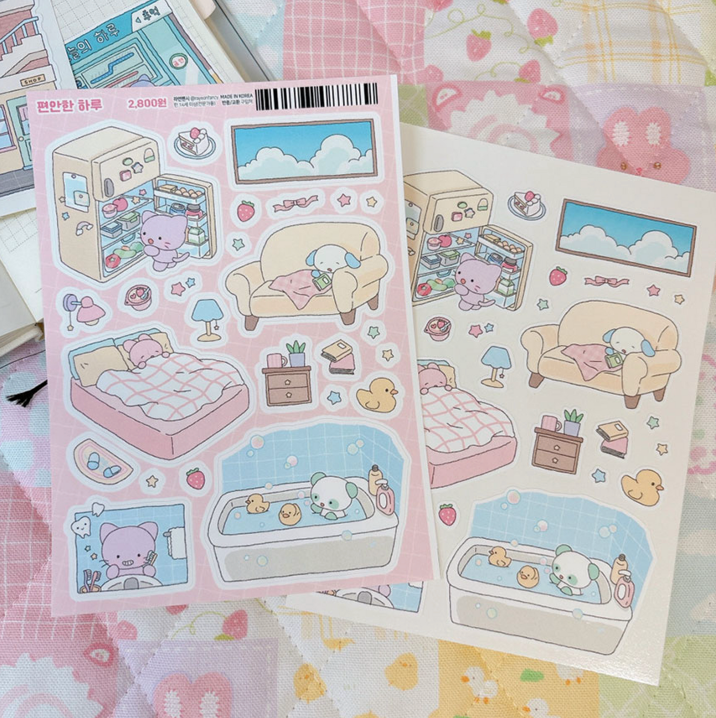 [RY04] NEW Rayeon Fancy 'Comfy Day' Matte Sticker Sheet
