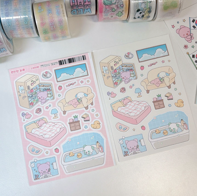 [RY04] NEW Rayeon Fancy 'Comfy Day' Matte Sticker Sheet