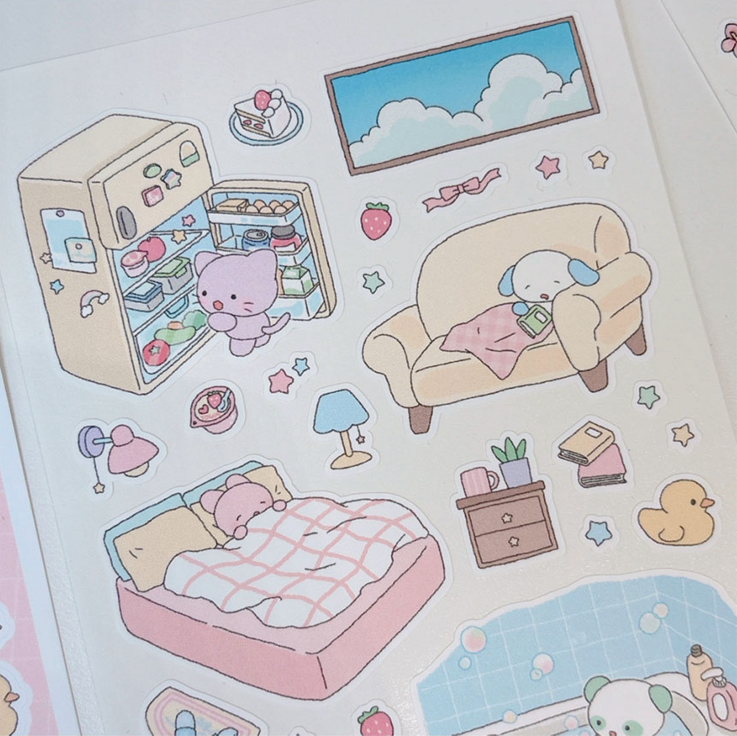[RY04] NEW Rayeon Fancy 'Comfy Day' Matte Sticker Sheet