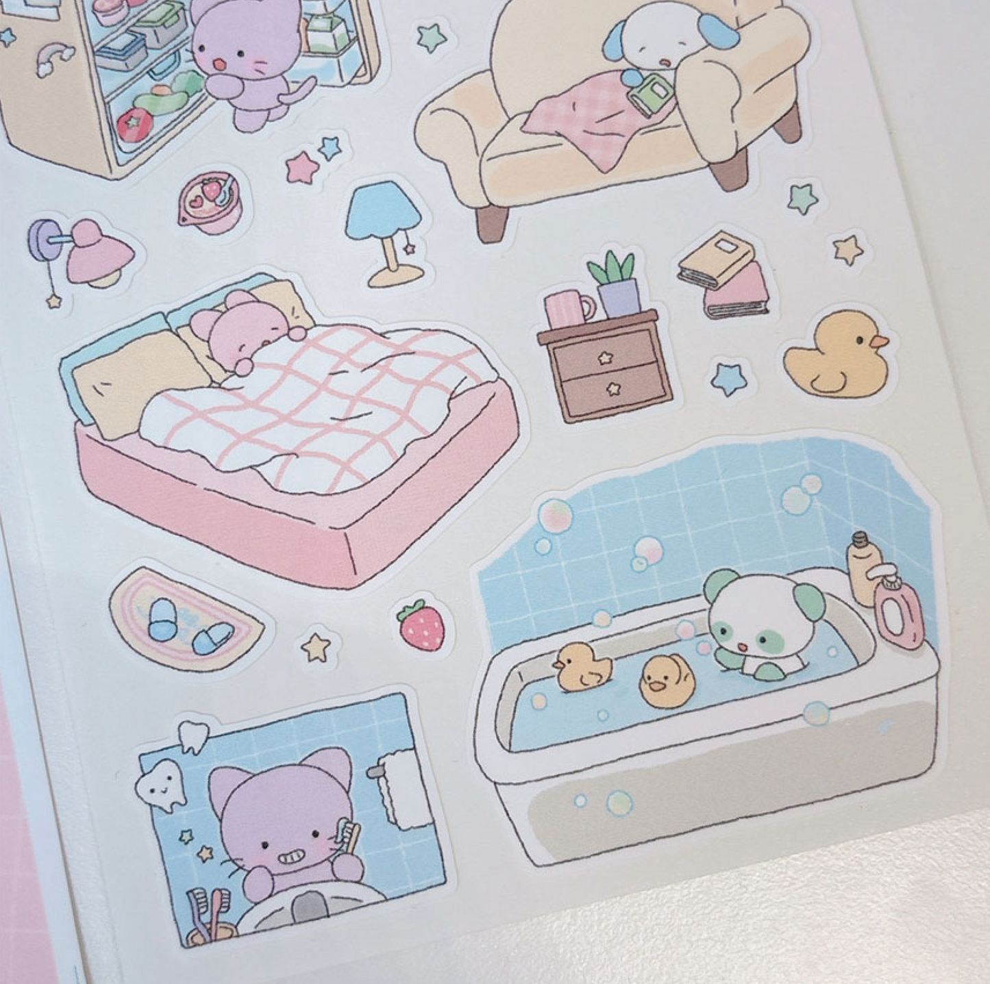 [RY04] NEW Rayeon Fancy 'Comfy Day' Matte Sticker Sheet