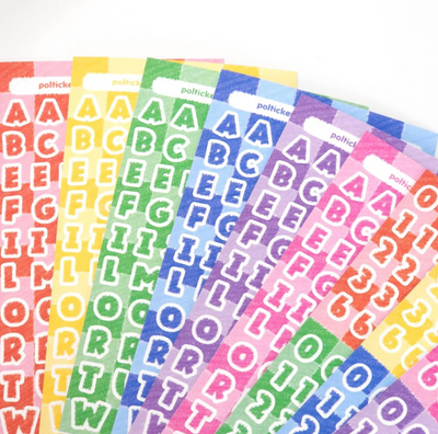 [PT02] NEW Polticker 'Rug Alphabet' Sticker Sheets (options)