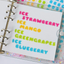 [PT05] NEW Polticker 'Ice Fruits ver.1' Alphabet Sticker Sheets (options)
