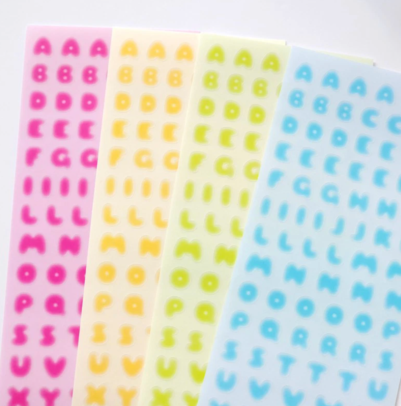 [PT05] NEW Polticker 'Ice Fruits ver.1' Alphabet Sticker Sheets (options)