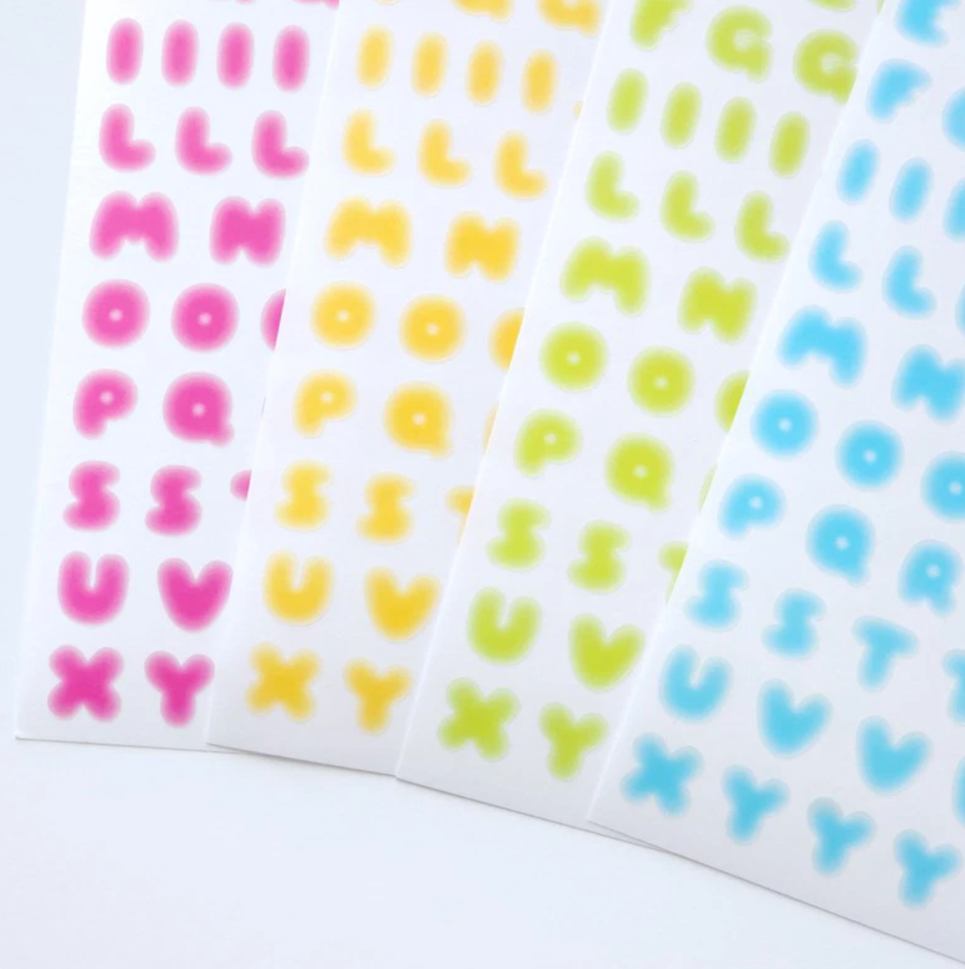 [PT05] NEW Polticker 'Ice Fruits ver.1' Alphabet Sticker Sheets (options)