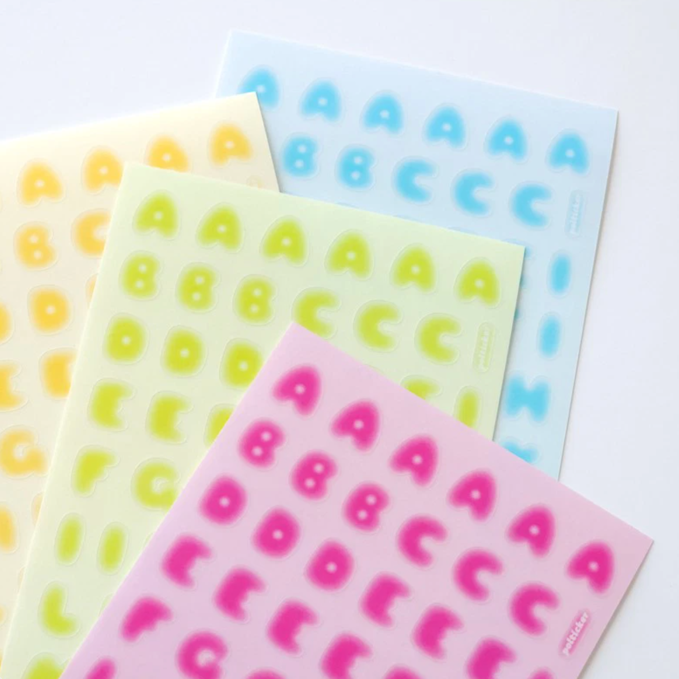 [PT05] NEW Polticker 'Ice Fruits ver.1' Alphabet Sticker Sheets (options)