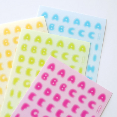 [PT05] NEW Polticker 'Ice Fruits ver.1' Alphabet Sticker Sheets (options)