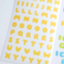 [PT05] NEW Polticker 'Ice Fruits ver.1' Alphabet Sticker Sheets (options)