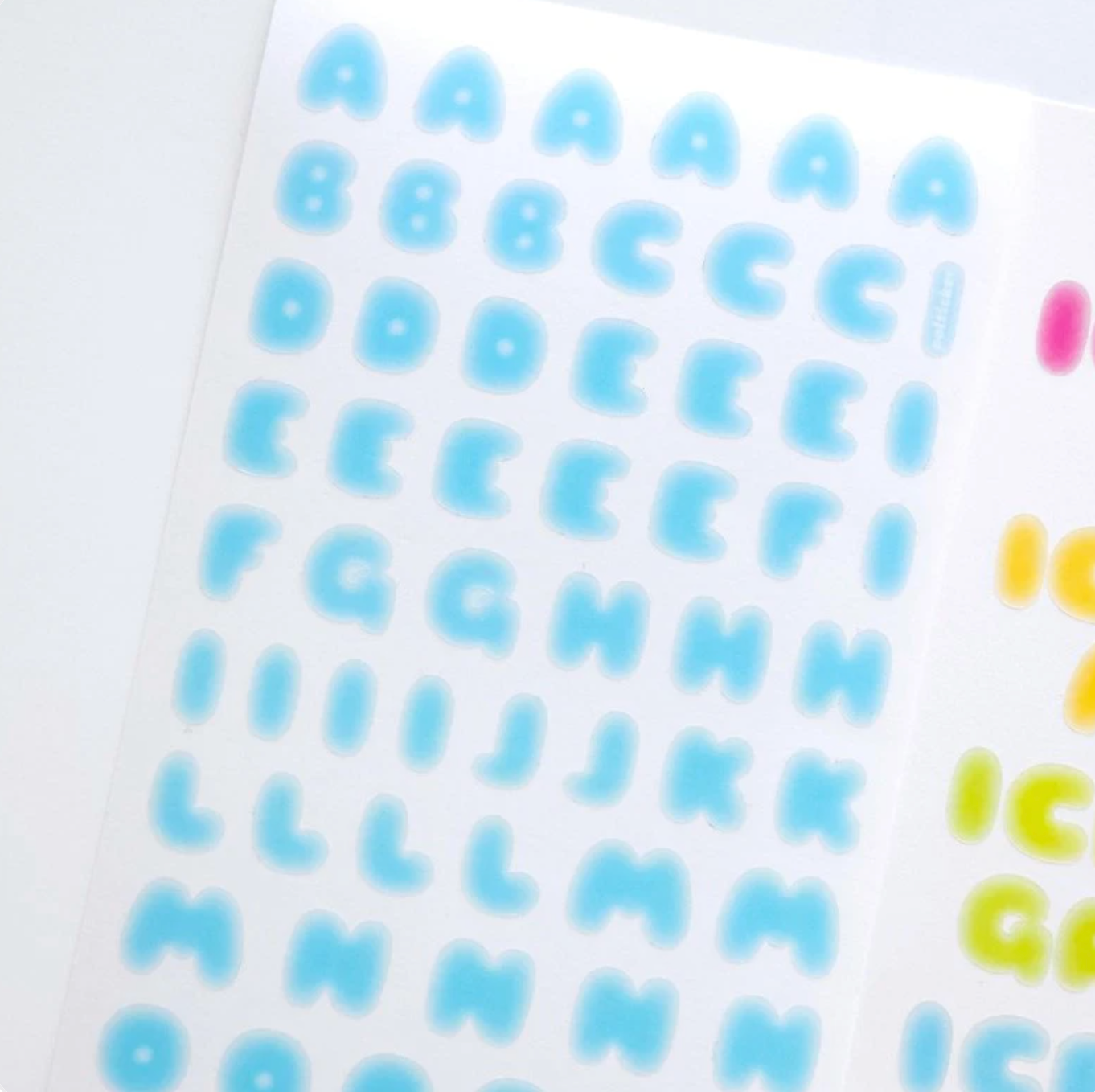 [PT05] NEW Polticker 'Ice Fruits ver.1' Alphabet Sticker Sheets (options)